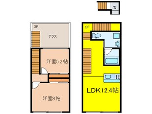 il　cielo　la  forestaの物件間取画像